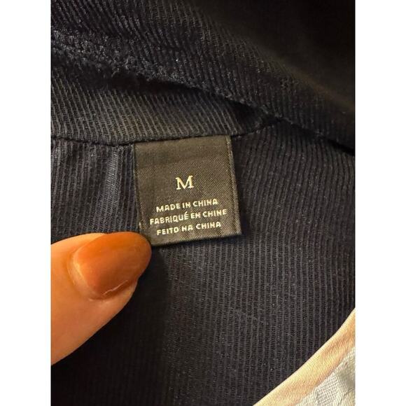 Scotch & Soda Navy Blue Linen Blend Blazer Medium Single Button Preppy Lined - Picture 7 of 8